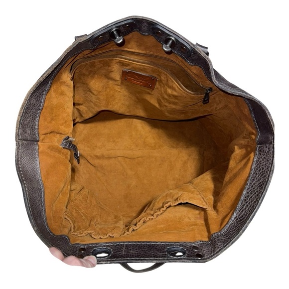 Patricia Nash Black Leather Tote or Laptop Bag - Picture 10 of 16